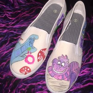 Disney Hand-painted Alice and Wonderland Shoes